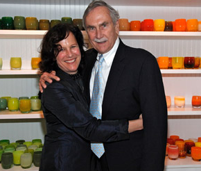 Glassybaby...not kidding...is the new candle store that opened. And wireimage was there to cover all the star studded guests....such as these two.