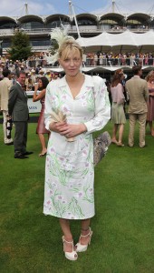 See what I mean? Courtney was in England at a horse event looking like a fish out of water.