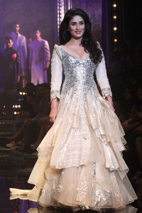 This dress was featured on the lakme Fashion Week runway, but I can't help thinking it's better served on the set of Phantom of the Opera.