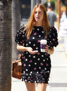 Whitney Port is wearing...whatever. Wonder if it is in her collection. Ouch.