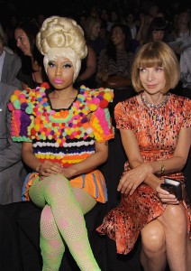 Nicki Minaj continues to show up to the shows looking like a Raggedy Ann Doll on crack.
