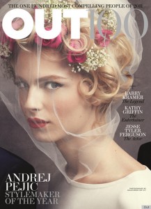 And while we're at it, let's add Andrej Pejic, the OUT 100 Man of the Year to the list.