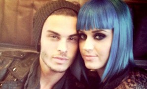 Katy & Baptiste are a cute couple but the blue hair during poontang? Um...