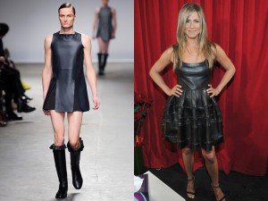 Clearly this look suits Manzies AND Jennifer Aniston like nobodies busiess. Or, shall I say, neither Manzies or Jennifer Aniston have no business wearing this shit.
